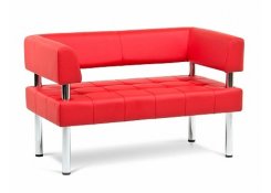 Диван двухместный Бизнес (Красный)