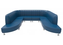 Модульный п-образный диван Блюз 10-09
