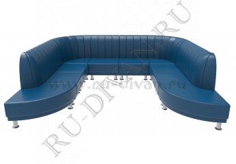 П-образный диван Блюз 10-09 модульный – доставка фото 1