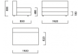 Кушетка Прима – доставка - размеры