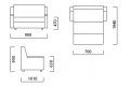 Диван Аккорд Д аккордеон - размеры