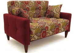 Диван-кровать Этро Люкс с опорой №5 (Красный)