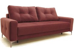 Диван-кровать Джерси-4 с опорой №9 (Красный)