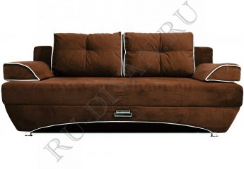 Прямой диван Валенсия коричневый фото 1