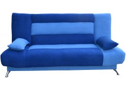Прямой диван Лодочка синий