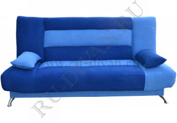 Прямой диван Лодочка синий фото 1