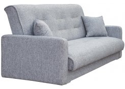 Прямой диван Лондон рогожка (Серый)