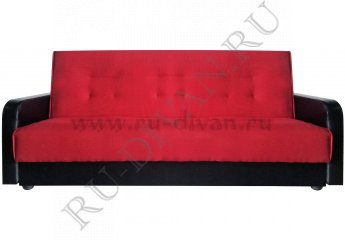 Прямой диван Лондон рогожка красная фото 1