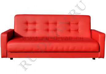 Прямой диван Аккорд 120 красный – доставка фото 1