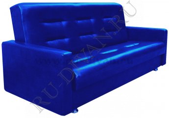 Прямой диван Аккорд 120 синий – доставка фото 1