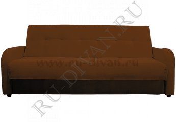 Прямой диван Лондон Люкс коричневый – доставка фото 1