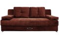 Прямой диван Амстердам Мини Люкс коричневый – отзывы покупателей фото 1