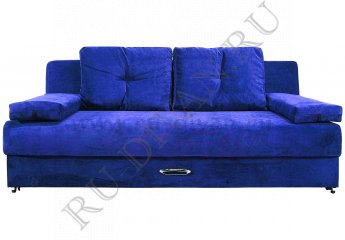 Прямой диван Амстердам Мини Люкс синий – доставка фото 1