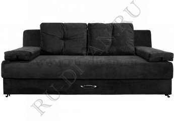 Прямой диван Амстердам Мини Люкс черный – отзывы покупателей фото 1