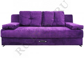 Прямой диван Амстердам Мини Люкс фиолетовый – отзывы покупателей фото 1