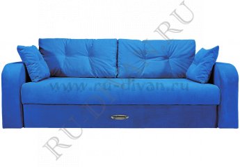 Прямой диван Дублин Люкс синий – доставка фото 1