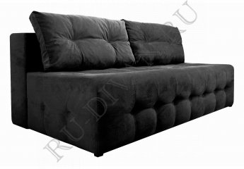 Прямой диван БОСС МИНИ черный – доставка фото 1