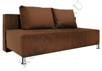 Прямой диван Парма Люкс коричневый – доставка фото 1
