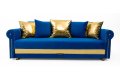 Прямой диван Султан синий фото 2