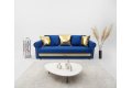 Прямой диван Султан синий – отзывы покупателей - фото в интерьере